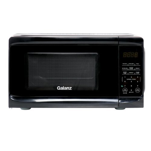 Galanz - 0.7 cu ft 700W Countertop Microwave Oven with One Touch Express Cooking - Black-Front_Standard 