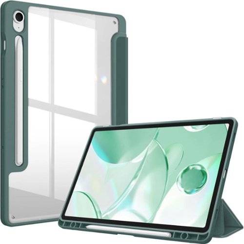 Kitcheniva - Slim Hybrid Protective Case For Samsung Galaxy Tab S10 FE/S9 FE/S9 10.9''–11'' Tablet - Midnight Green-Front_Standard 