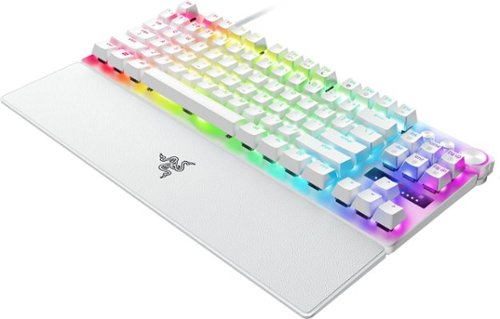 Razer Huntsman V3 Pro TKL Wired Analog Optical Gaming Keyboard with Snap Tap - White BUY IN UAE