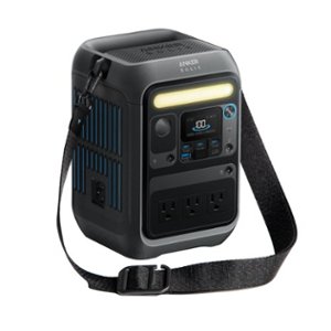 Anker - SOLIX C300X Portable Power Station 288Wh Travel-Friendly & Fast Charge (288 Wh Capacity) - Black