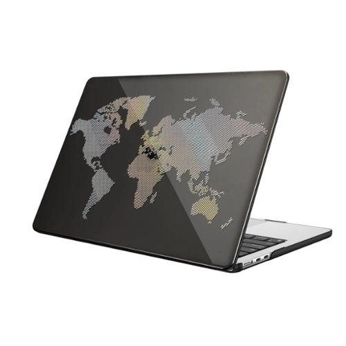 Stock Preferred - Slim Protective Hard Shell Case for MacBook Air 13.6-inch - Word Map-Front_Standard 