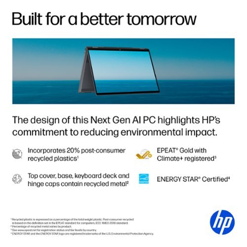 HP OmniBook X Flip 2-in-1 - Copilot+ PC - 16 2K Touch-Screen Laptop - Intel Core Ultra 7 - 16GB Memory - 1TB SSD - Eclipse Gray BUY IN AUSTRALIA