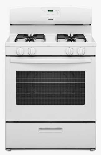 Amana - 5.1 Cu. Ft. Freestanding Gas Range - White-Front_Standard