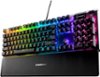 SteelSeries - Apex 5 Full Size Wired Mechanical Hybrid Blue Tactile & Clicky Switch Gaming Keyboard with RGB Backlighting - Black-Front_Standard
