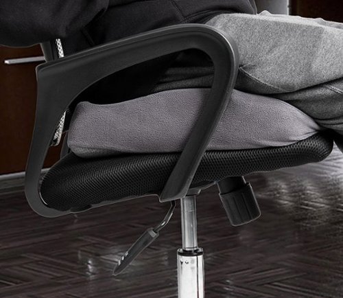 Mind Reader Office Chair Cushion, Ergonomic, Orthopedic, Portable, Car Seat, Memory Foam, 18.25L x 15.5W x 4H - Gray BUY IN MIDDLE EAST