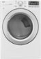 LG - 7.4 Cu. Ft. 8-Cycle Electric Dryer - White-Front_Standard 