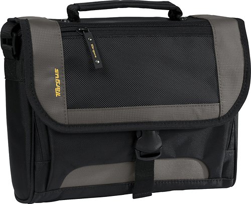  Targus - Messenger Bag for Most Tablets - Black/Yellow