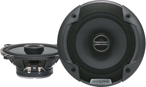 Alpine - 5-1/4" 2-Way Car Speakers with Polypropylene Cones (Pair) - Black