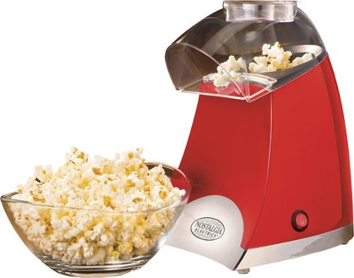  Nostalgia Electrics - 1-Cup Star Pop Hot Air Popper - Red