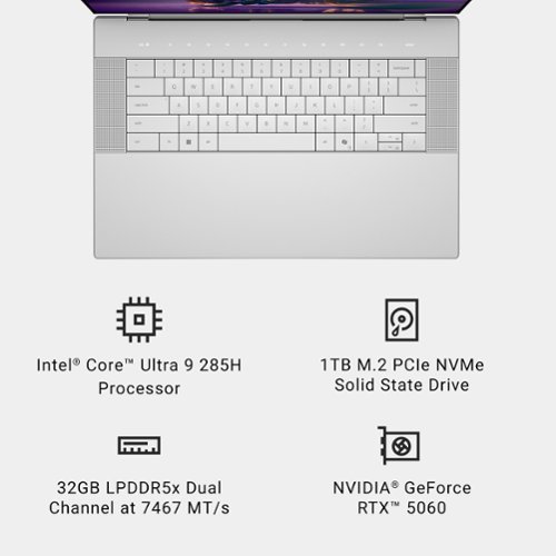 Dell Premium 16 120Hz Touch-Screen Laptop 4K - Intel Core Ultra 9-285H with 32GB Memory - NVIDIA GeForce RTX 5060 - 1TB SSD - Platinum BUY IN AUSTRALIA