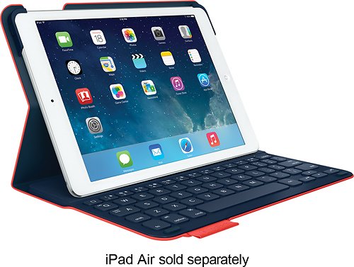  Logitech - Ultrathin Portfolio Keyboard Case for Apple® iPad® Air - Mars Red Orange