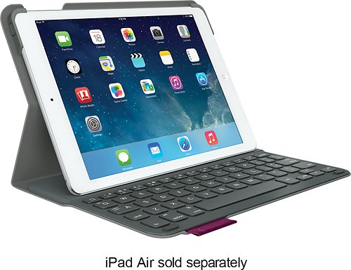  Logitech - Ultrathin Portfolio Keyboard Case for Apple® iPad® Air - Veil Gray
