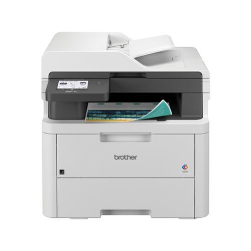 Brother - MFC-L3720CDW Wireless Digital Color All-in-One Printer with Laser Quality Output and Refresh Subscription Eligibility - White