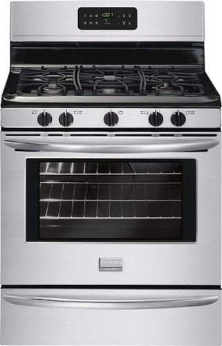  Frigidaire - Gallery 5.0 Cu. Ft. Self-Cleaning Freestanding Gas Range - Stainless steel