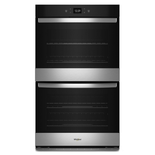  Whirlpool - 8.6 Total Cu. Ft. Double Wall Oven with Air Fry When Connected .- Fingerprint Resistant - Stainless Steel