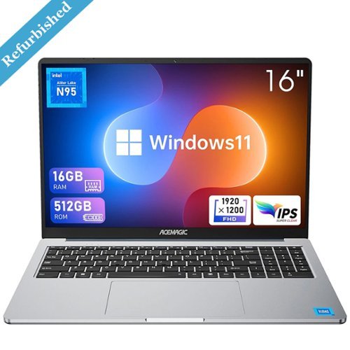 ACEMAGIC - Refurbished Excellent - AX16 - 16" UHD Laptop Intel 12th N95 16GB RAM 512GB M.2 SSD Windows11 WIFI5 Notebook-Front_Standard 
