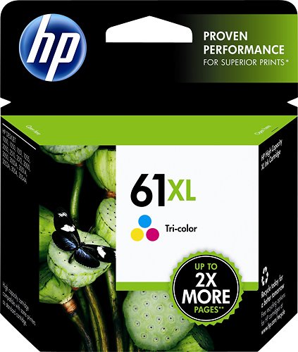  HP - 61XL High-Yield Ink Cartridge - Cyan/Magenta/Yellow