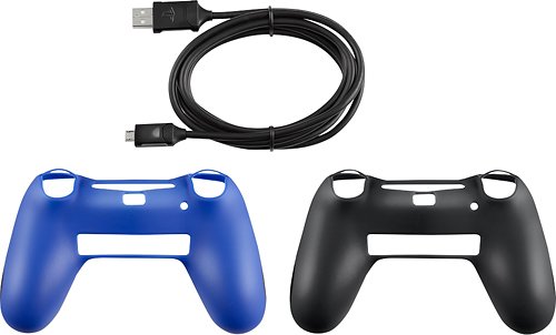  Rocketfish™ - DualShock 4 Controller Kit - Blue, Black