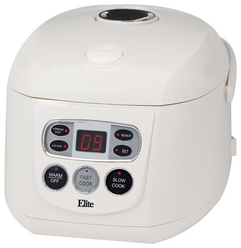 Elite - 8-Cup Rice Cooker - White