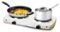 Elite Cuisine - Electric Double Buffet Burner - White/Black-Front_Standard