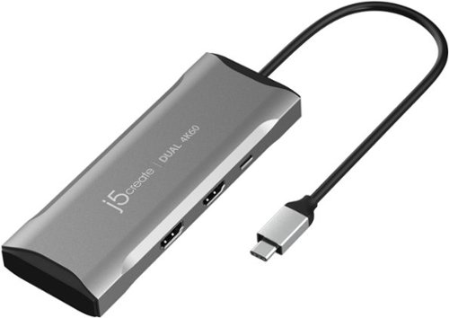 j5create - USB-C® Dual HDMI™ 4K60 Mini Dock - Space Grey