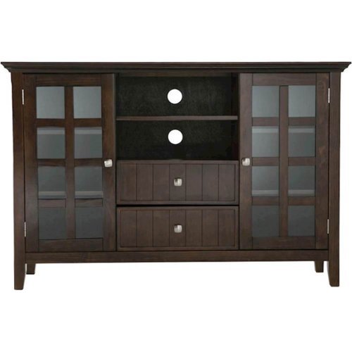  Simpli Home - Acadian TV Cabinet for Most TVs Up to 60&quot; - Tobacco Brown