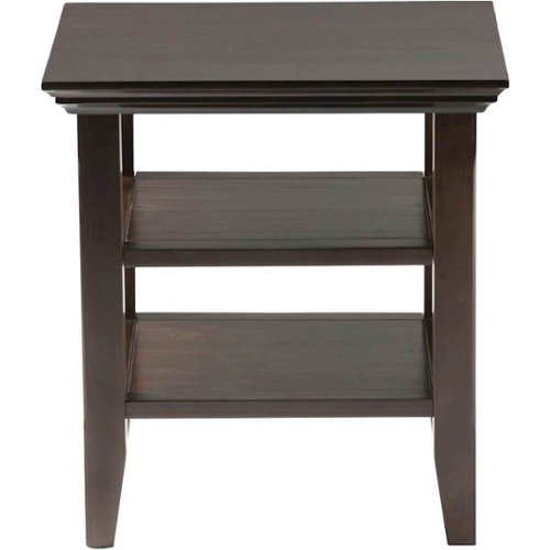 UPC 840469007109 product image for Simpli Home - Acadian Square Solid Wood End Table - Tobacco Brown | upcitemdb.com
