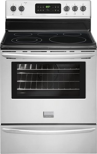  Frigidaire - Gallery 5.4 Cu. Ft. Self-Cleaning Freestanding Electric Range - Stainless steel