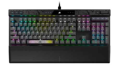 CORSAIR - K70 MAX RGB Magnetic-Mechanical Gaming Keyboard with PBT Double-Shot Keycaps - Steel Gray