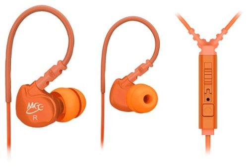  MEE audio - Sport-Fi Earbud Headphones - Orange