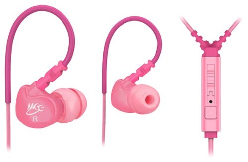  MEE audio - Sport-Fi Wired Earbud Headphones - Pink