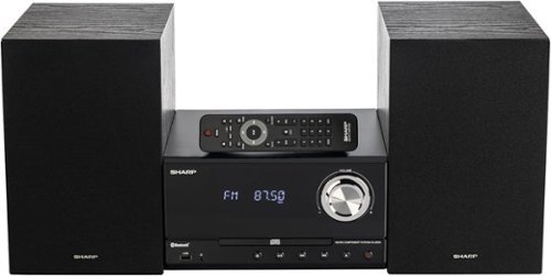 Sharp - XL-B530 Bluetooth CD Stereo Speaker System – Black Oak-Front_Standard 