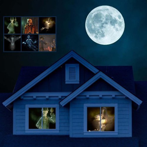 AAXA Hp3 Halloween Special Fx Projector For Haunted Windows, Auto-start, 8 Halloween Movies Preloaded - Orange/Black HOW TO BUY