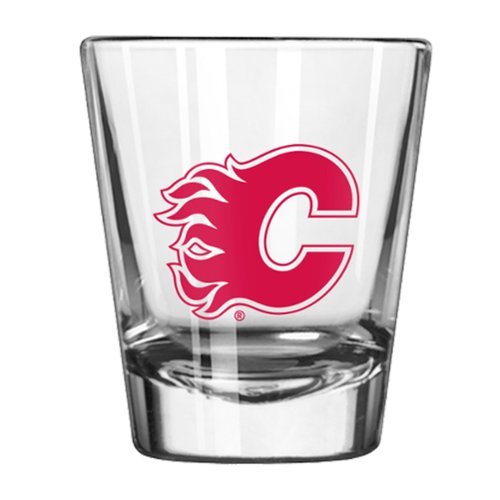 Logo Brands - Calgary Flames 2oz. Game Day Shot Glass - Multicolor-Front_Standard 