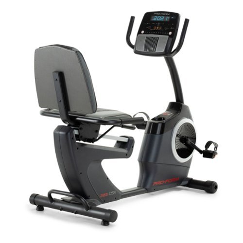 ProForm - 325 CSX Recumbent Exercise Bike - Black-Front_Standard 