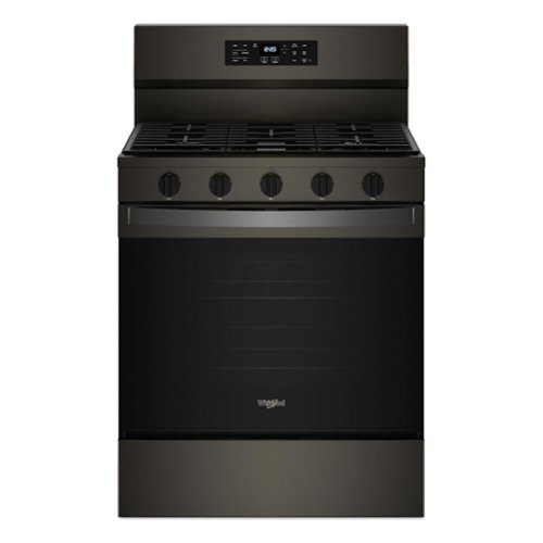 Whirlpool - 5.0 Cu. Ft. Freestanding Single Gas Range with Air Fry and Air Baking - Black Stainless Steel