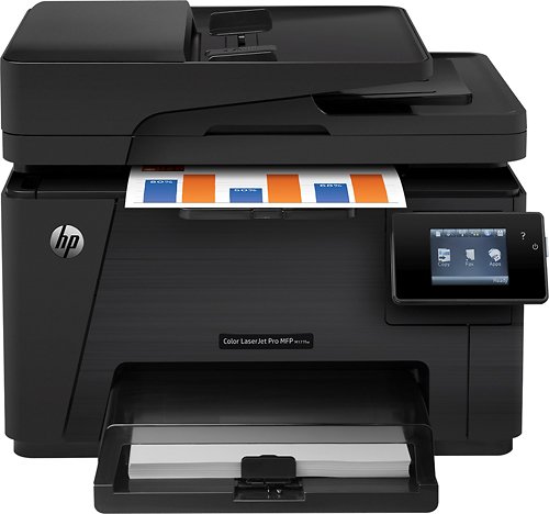  HP - LaserJet Pro MFP M177fw Wireless Color All-in-One Laser Printer - Black