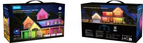 Govee Wi-Fi RGBIC Outdoor Permanent String Lights 100ft - Black WORLDWIDE DELIVERY