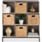 Best Choice Products - Elevated 9-Cube Storage Organizer, 11in Shelf, Bookcase, Display Shelf, w/ Metal Legs - Greige-Front_Standard