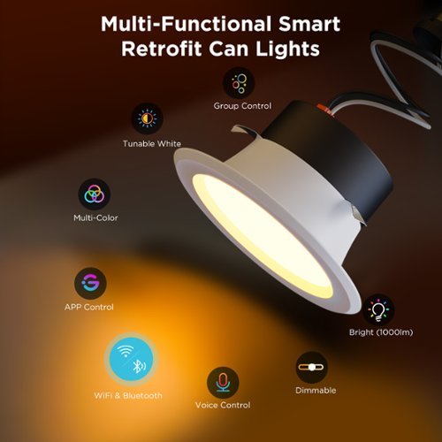 Govee Smart Recessed Downlight 6inch-4pk - Multi HOW TO BUY