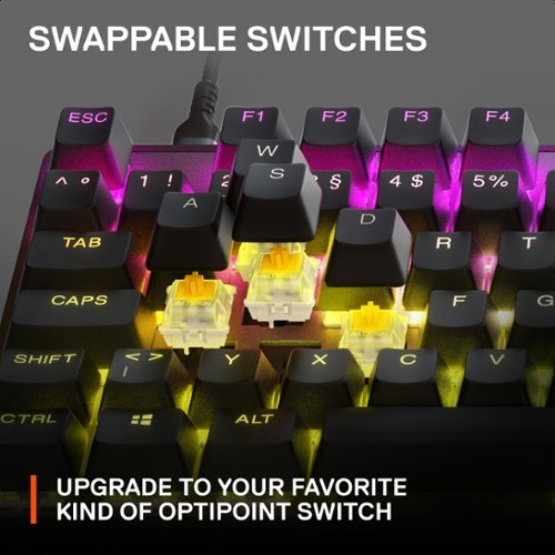 SteelSeries Apex 9 TKL Wired Optical OptiPoint Adjustable Actuation Switch Gaming Keyboard with Rapid Tap - Black SHOP ONLINE