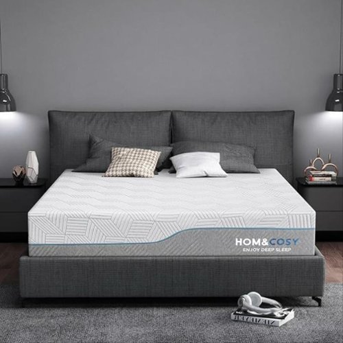 Dyonery - Soft mattress, 14 inch memory foam bed mattress,high-quality cool green tea/gel mattress, ,King Size - White-Front_Standard 
