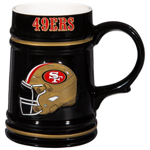 Evergreen Enterprises - San Francisco 49ers 24oz. Ceramic Stein Cup with Gift Box - Multicolor-Front_Standard 