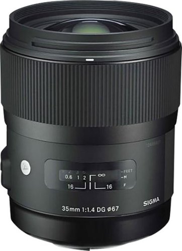 Sigma - 35mm f/1.4 DG HSM Art Standard Lens for Canon - Black