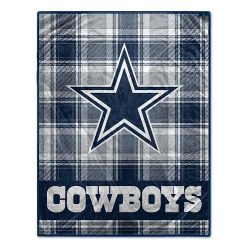 Pegasus - Dallas Cowboys 66" x 95" Oversized Plaid FAN-mily Ultra Cozy Blanket - Multicolor-Front_Standard 