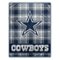 Pegasus - Dallas Cowboys 66" x 95" Oversized Plaid FAN-mily Ultra Cozy Blanket - Multicolor-Front_Standard