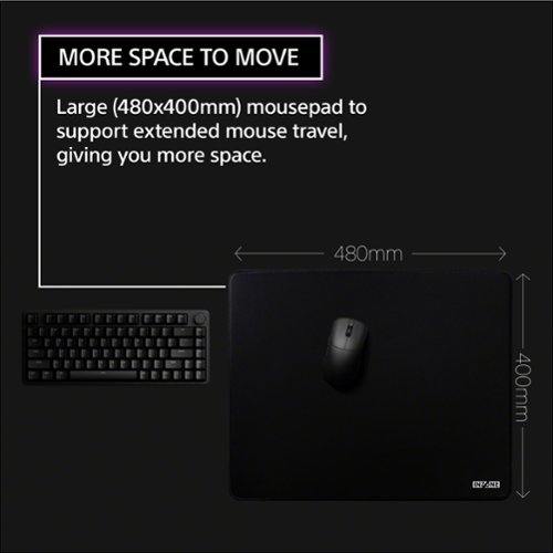 Sony INZONE Mat-F Control-Type Large 6mm Cloth Gaming Mousepad - Black BUY ONLINE