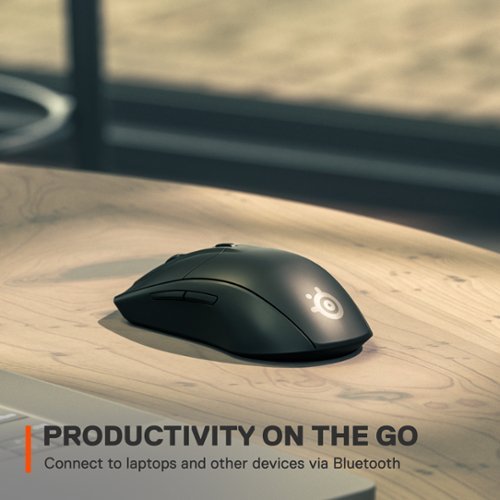 SteelSeries Rival 3 Lightweight Wireless Optical Gaming Mouse with Brilliant Prism RGB Lighting - Wireless - Black GLOBAL SHIPPING
