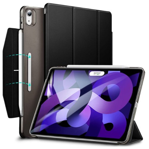 SaharaCase Venture Series Folio Case for Apple iPad Air 11'' M3/M2 and iPad Air 10.9'' (4th and 5th Gen) - Black WORLDWIDE DELIVERY