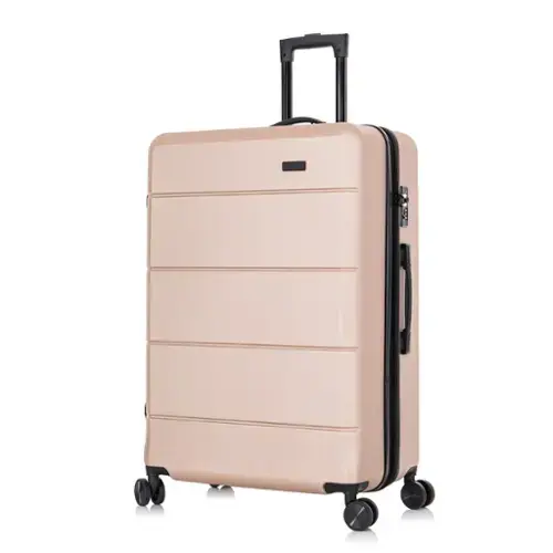 Front. InUSA - Elysian lightweight hardside spinner luggage 28" - CHAMPAGNE.